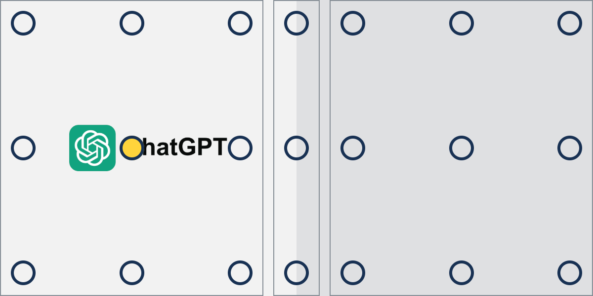 Logo placeholder on business card