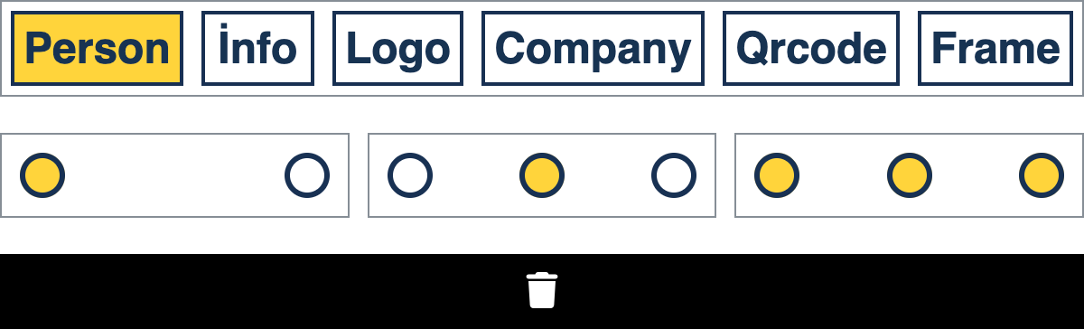 How to add person section to card