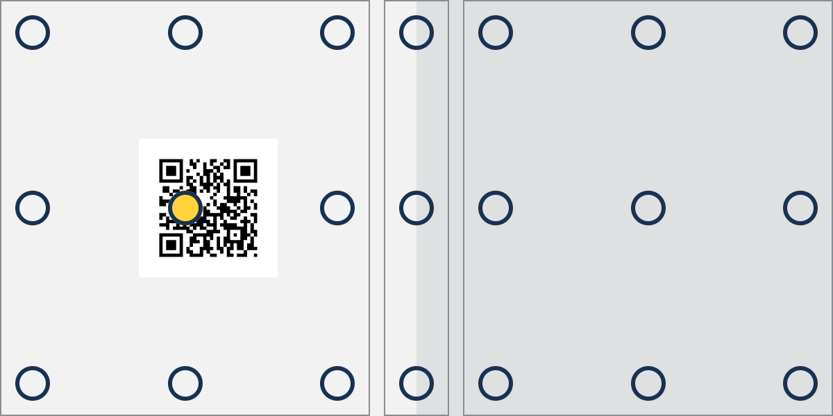 QR Code placement on card layout